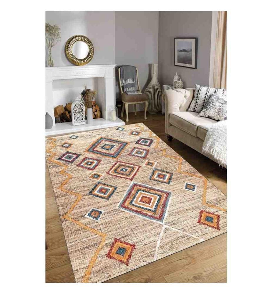 Tapis, 80 x 120, , Multicolore, 70% Coton - 30% Polyester Chenille, 1100 gr-m²,