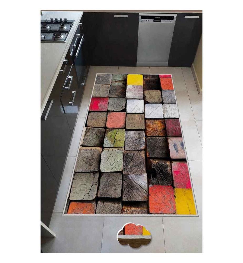 Tapis, 50 x 80, , Multicolore, Polyester, 850 gr-m²,