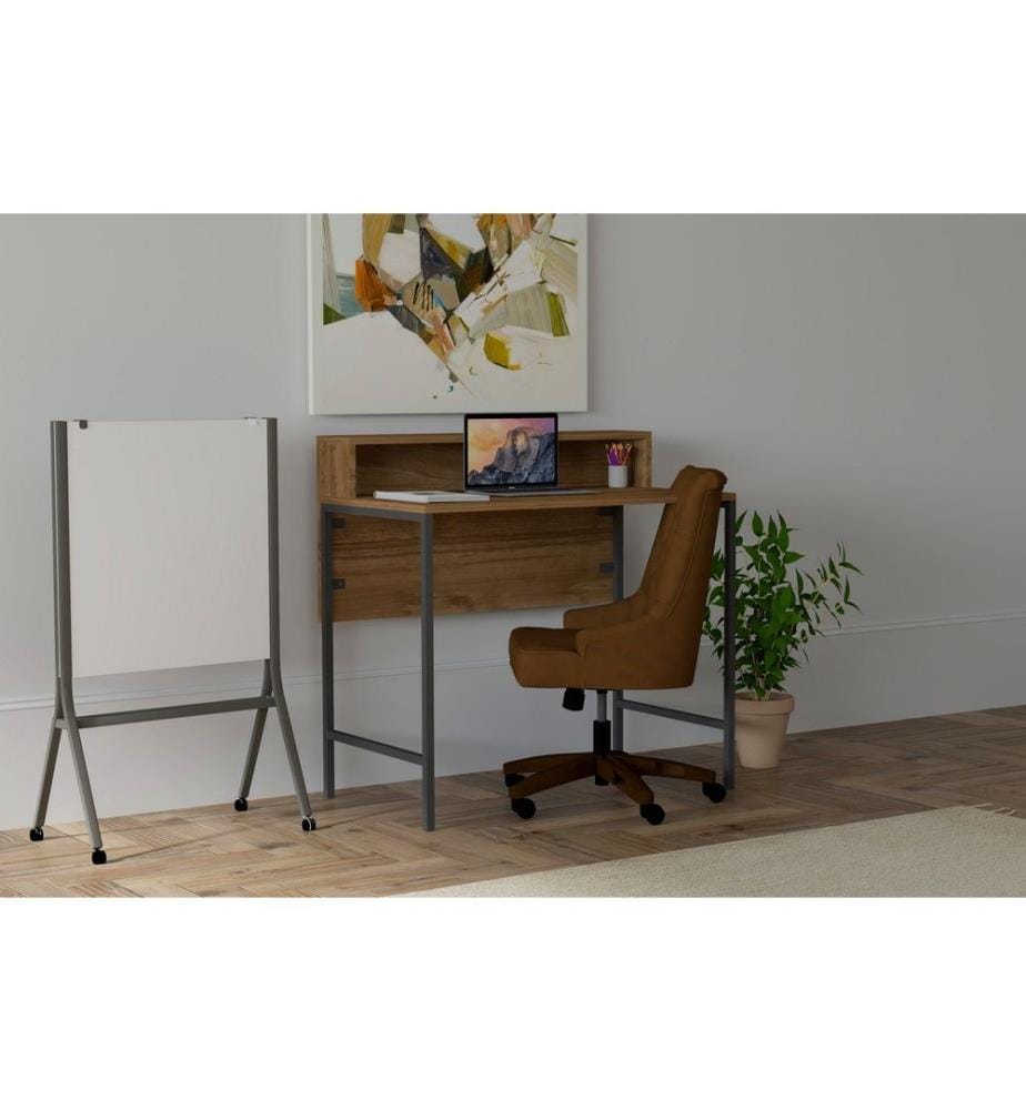 Bureau d'étude, noyer noir, panneau de particules mélaminé