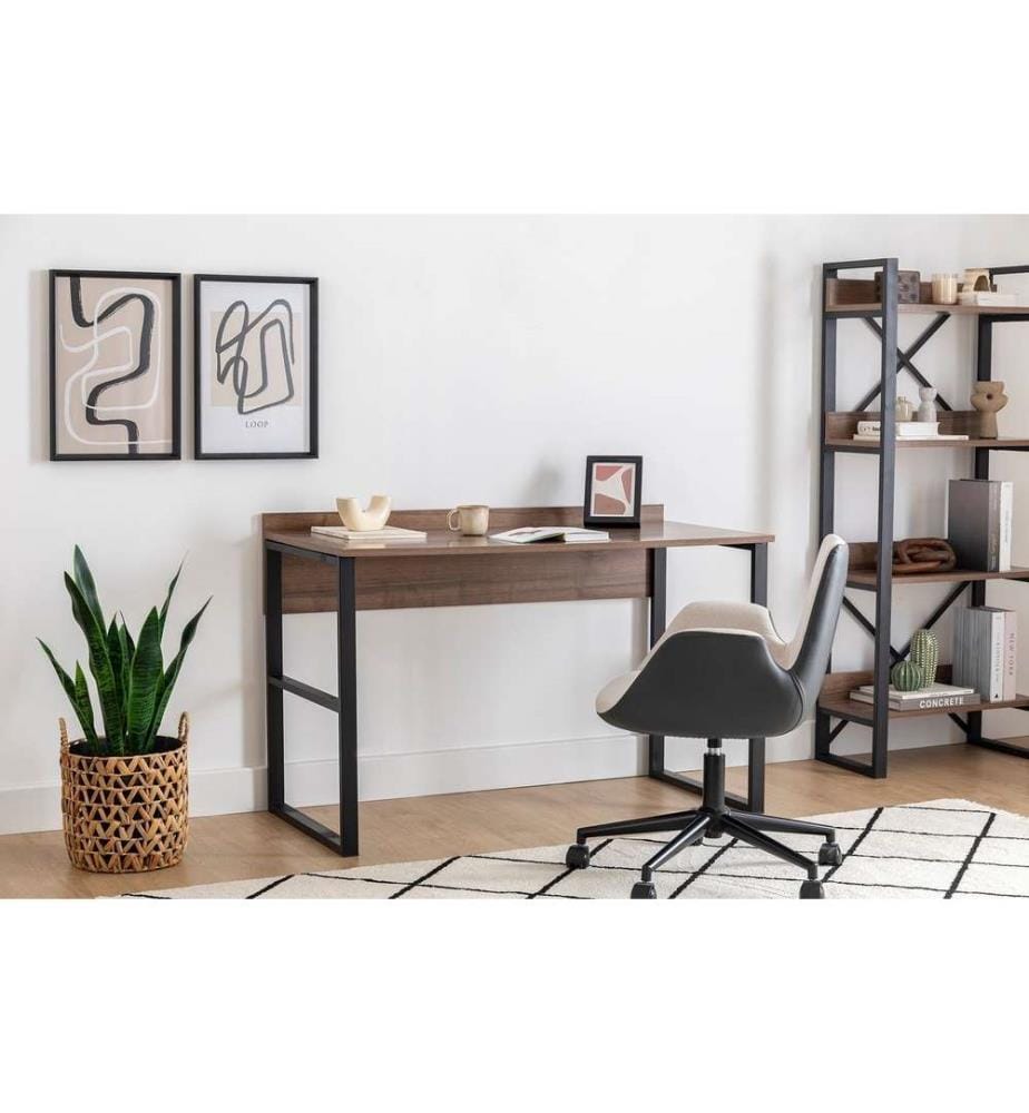 Bureau d'étude, noyer noir, panneau de particules mélaminé