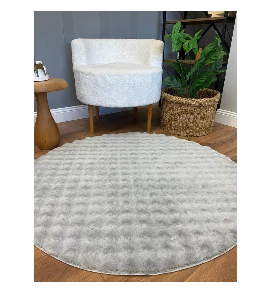 Moquette, grise, moquette douce, 150 x 150 cm