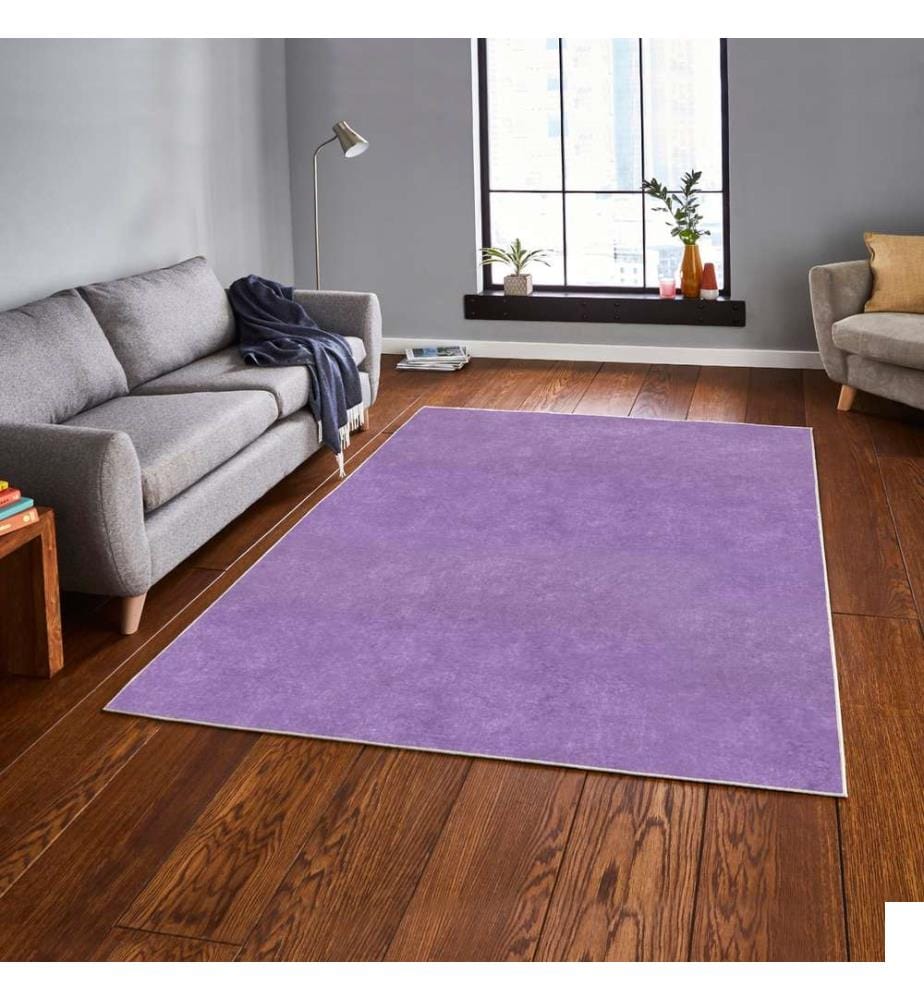 Tapis, violet, 100% polyester, 40 x 60 cm