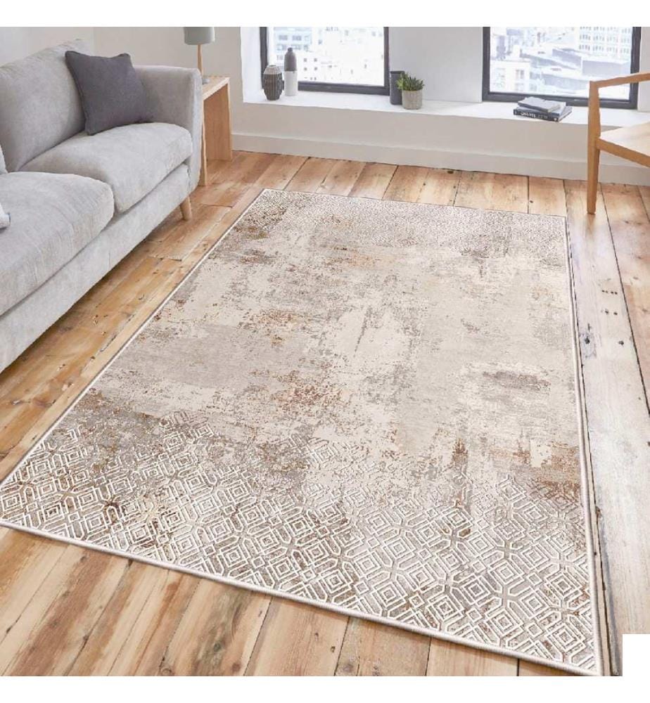 Tapis, crème, 100% coton, 80 x 50 cm