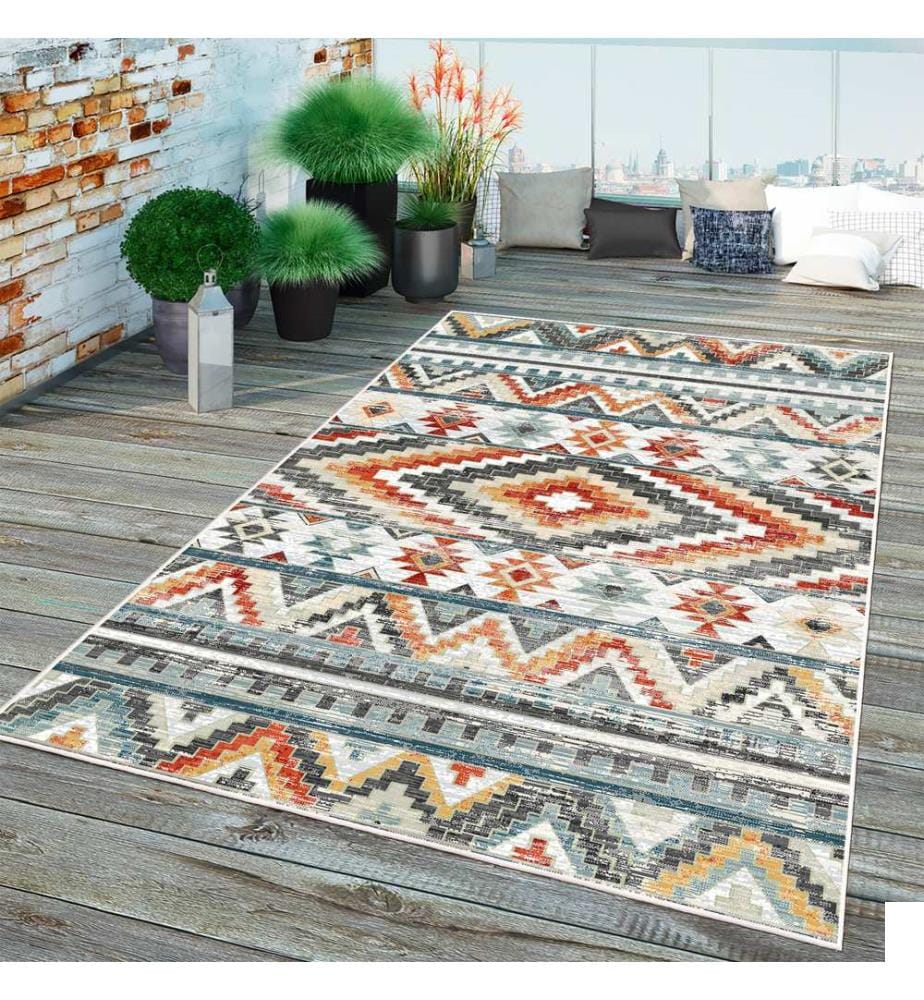Tapis, gris, 70% coton / 30% chenille, 80 x 50 cm