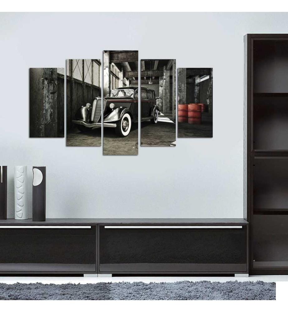 Peinture décorative MDF, 5 pièces, Multicolore, MDF