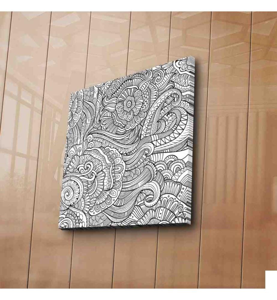 Toile décorative à peindre, Multicolore, Toile en daim