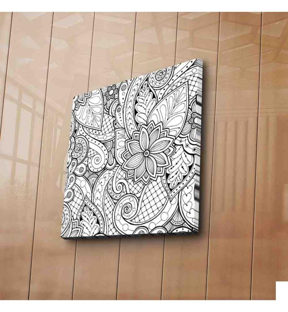 Toile décorative à peindre, Multicolore, Toile en daim