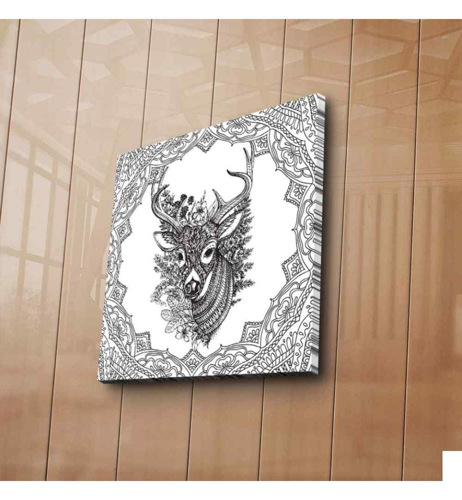 Toile décorative à peindre, Multicolore, Toile en daim