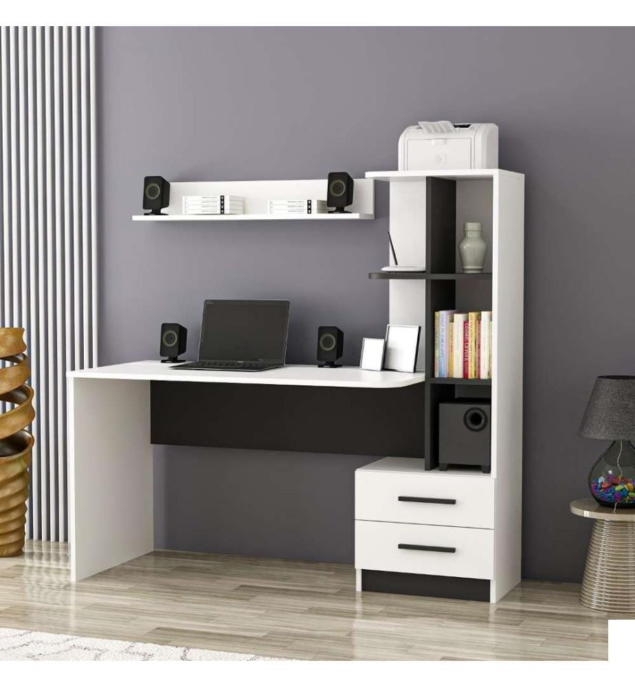 Bureau d'étude, blanc, noir, panneau de particules mélaminé