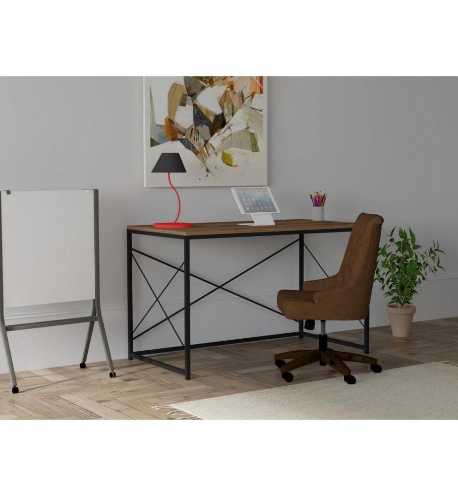 Bureau d'étude, noyer, noir, panneau de particules mélaminé