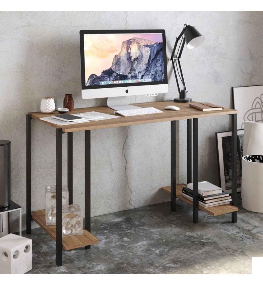 Bureau d'étude, noir, noyer, panneau de particules mélaminé
