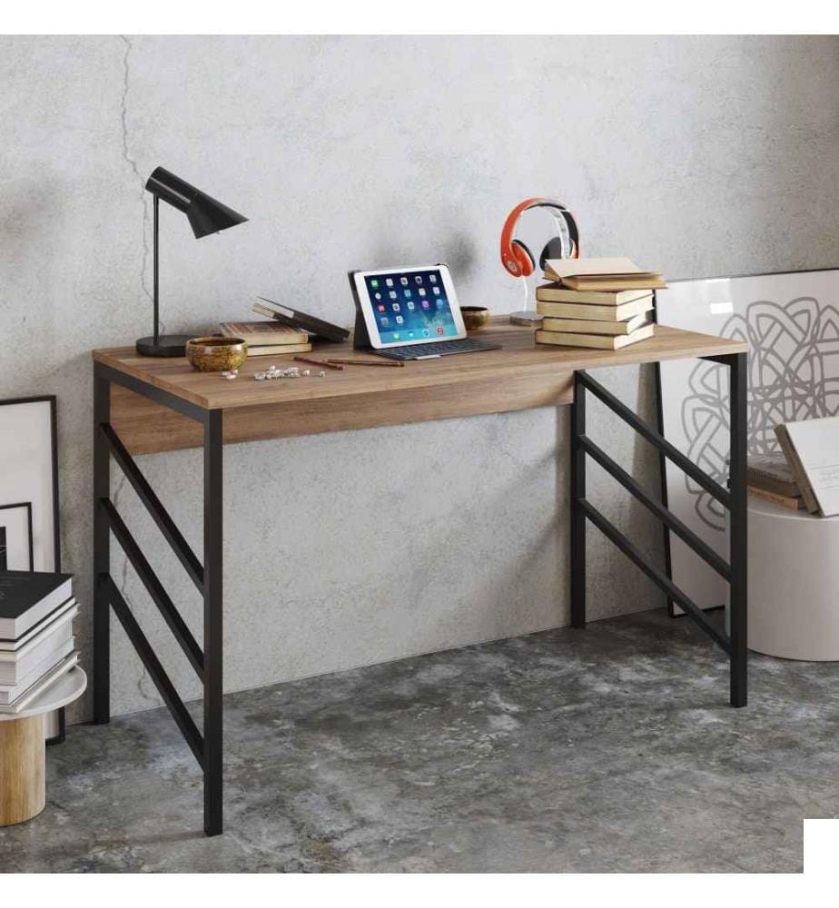 Bureau d'étude, noyer, noir, panneau de particules mélaminé
