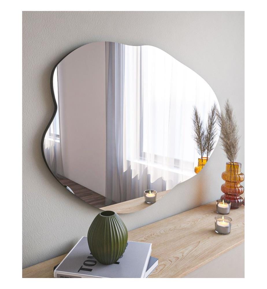 Miroir, Noir, MDF