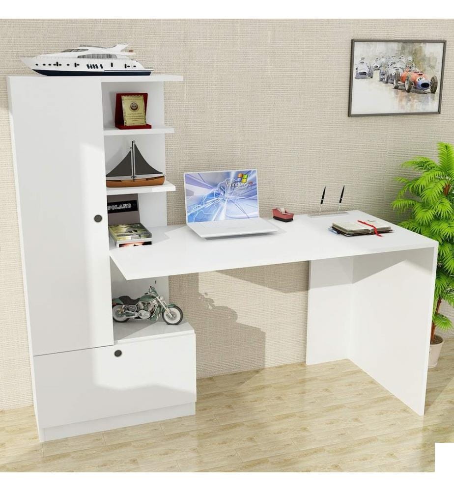 Blanc, Tables Basses, 73,8X120X61,8 cm, Plaque De Particules Enrobée De Mélamine