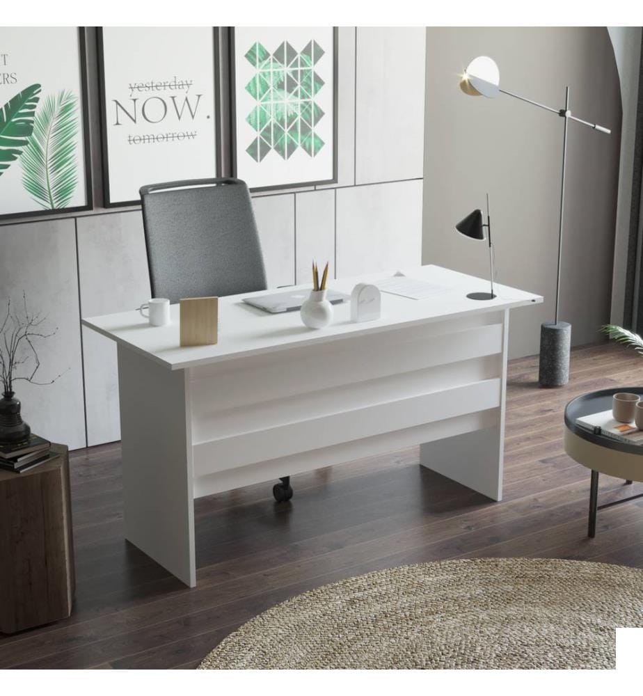 Blanc, Tables Basses, 73,8X140X60 cm, Plaque De Particules Enrobée De Mélamine