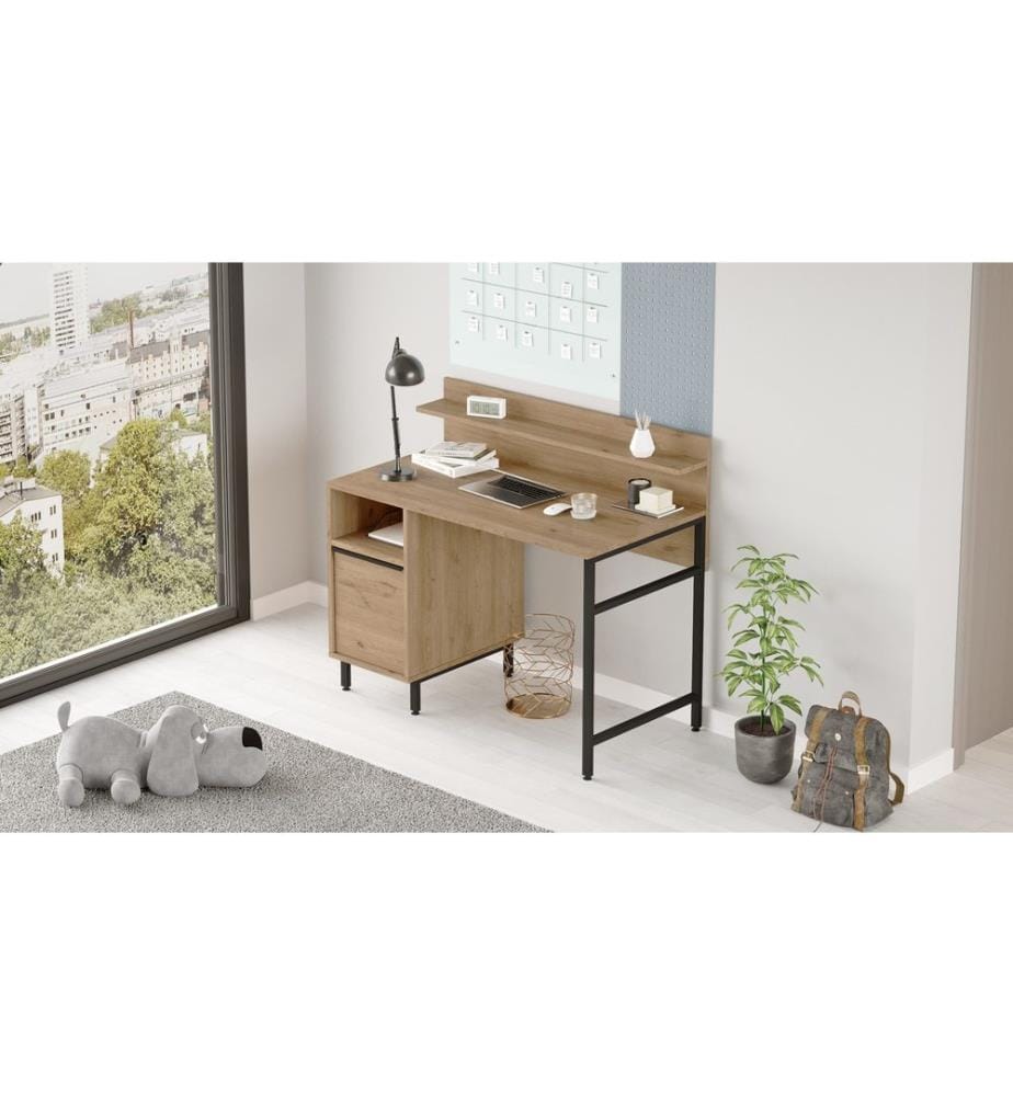 Bureau d'étude, Noyer, Panneau de particules mélaminé