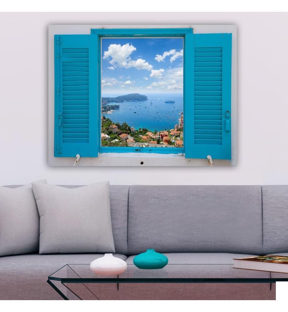 Peinture décorative sur toile, multicolore, 100 % TOILE, cadre : 100 % BOIS