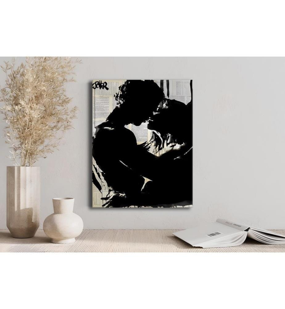 Peinture décorative sur toile, multicolore, 50 % COTON / 50 % POLYESTER, cadre en bois