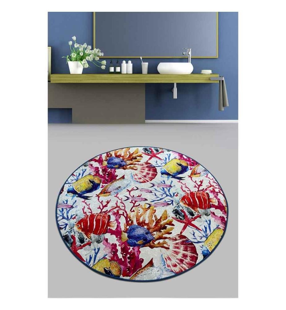 Tapis de bain, Multicolore, 100% Polyester