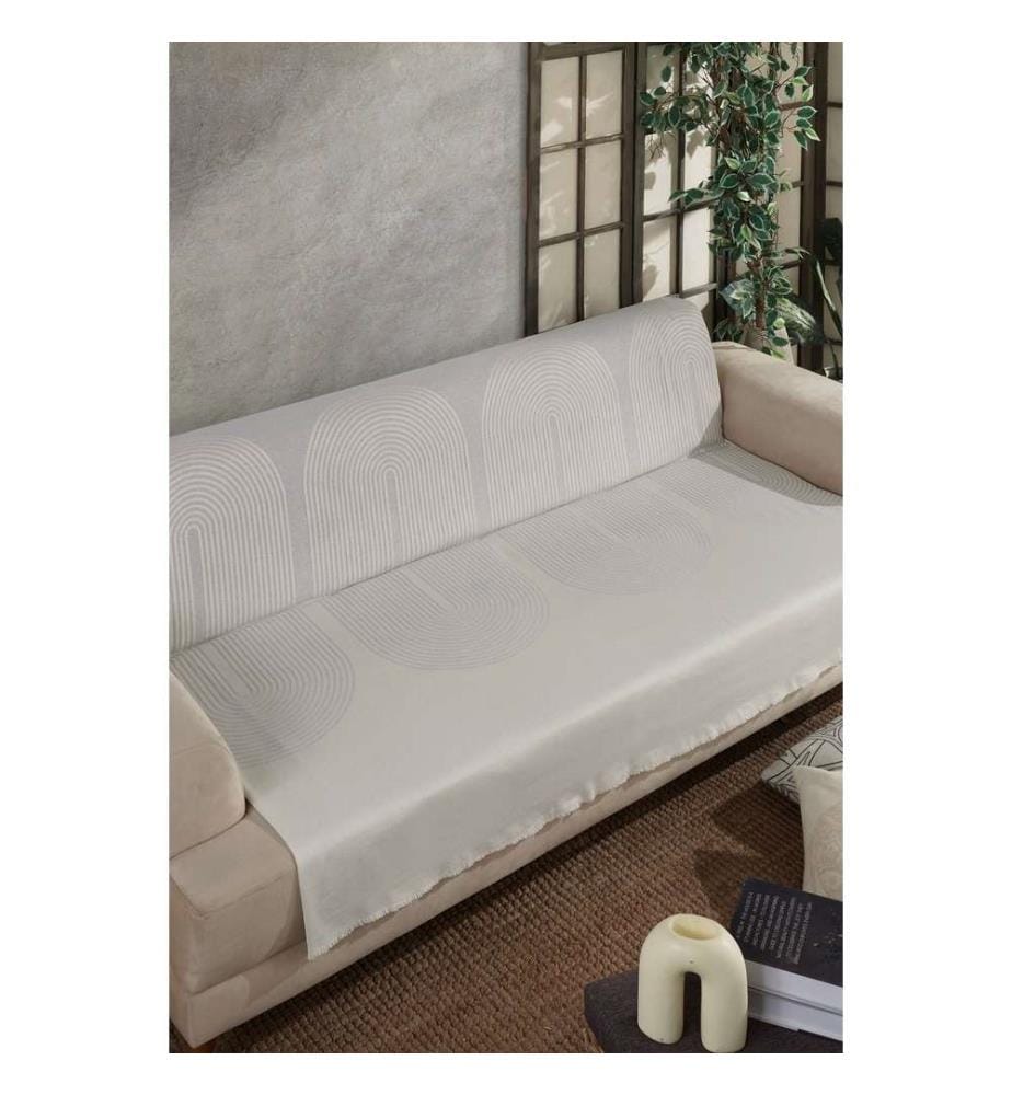 Housse de canapé, gris clair, 100% coton recyclé