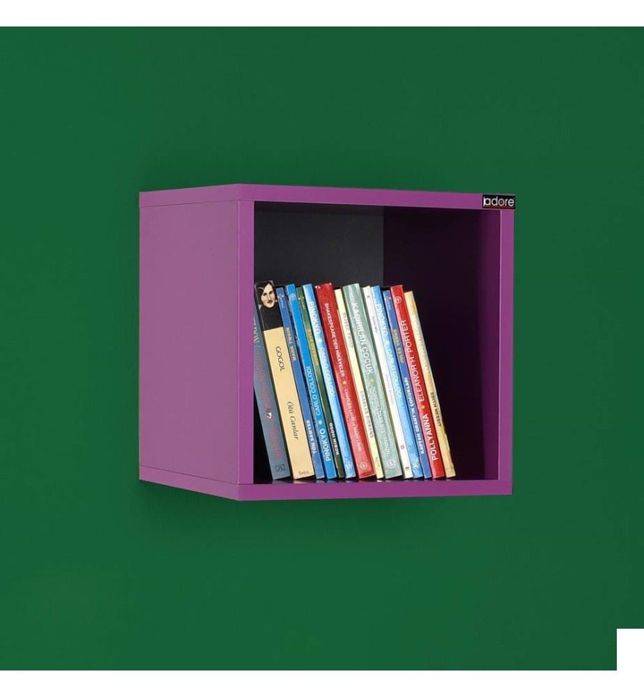 Etagère murale, violet, panneau de particules mélaminé