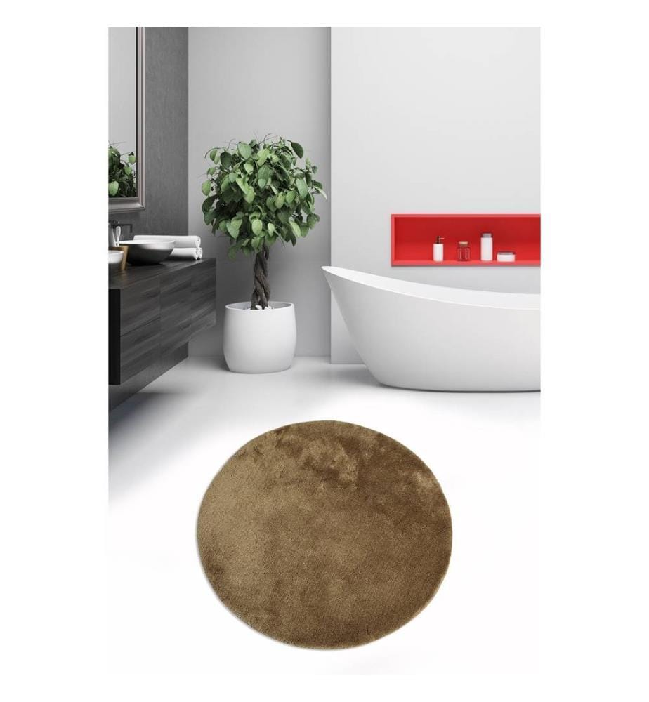 Tapis de bain en acrylique, vison, 100% acrylique