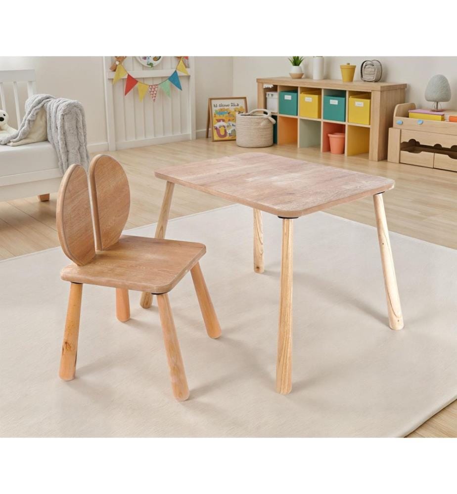 Set de table pour enfant, chêne, corps en MDF