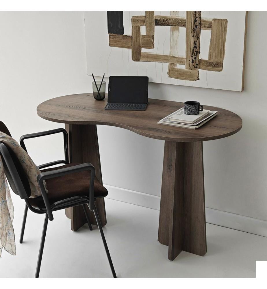 Bureau, noyer, 100 % panneau de particules mélaminé