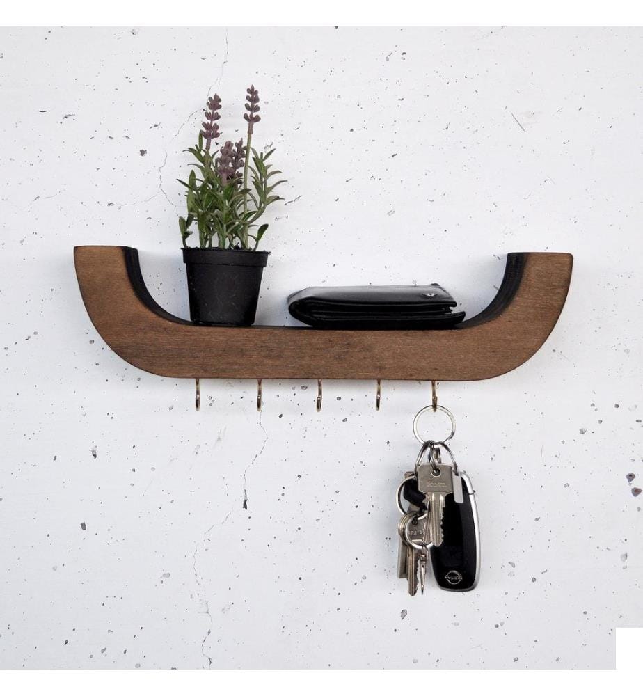 Étagère murale décorative en bois, 100 % contreplaqué