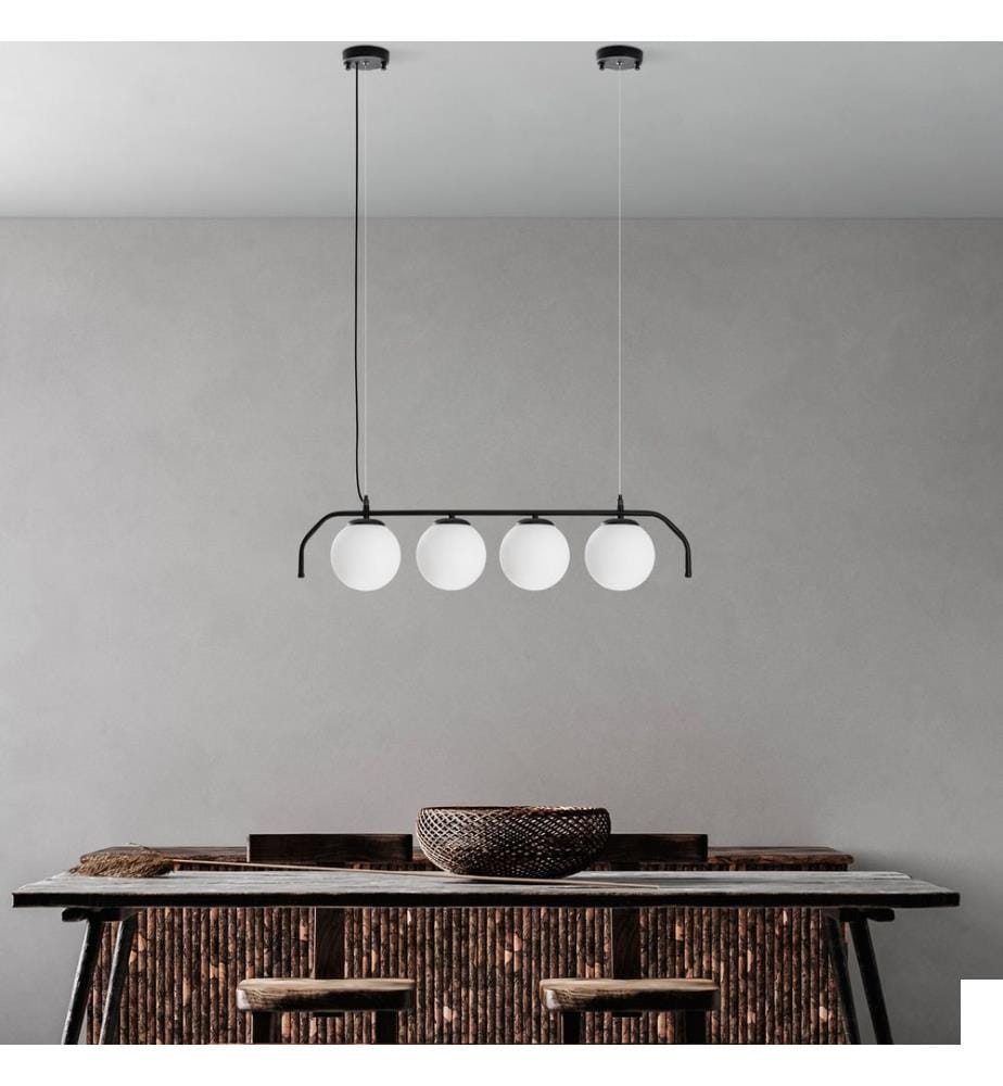 Lustre, noir, CORPS EN MÉTAL
