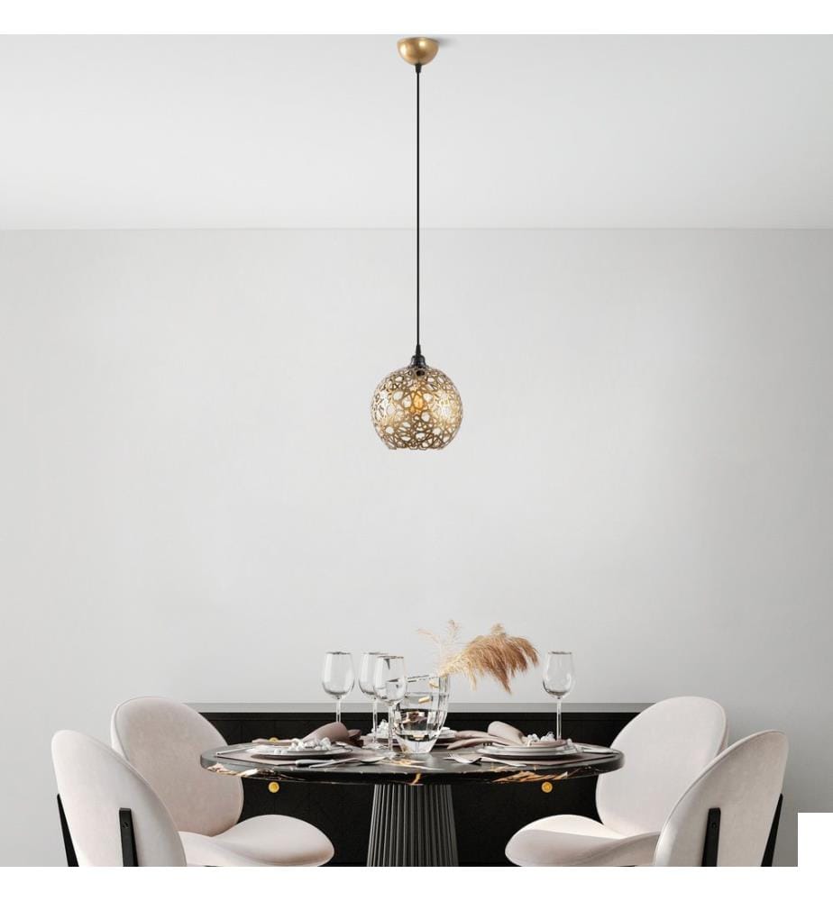 Lustre, doré, CORPS EN MÉTAL