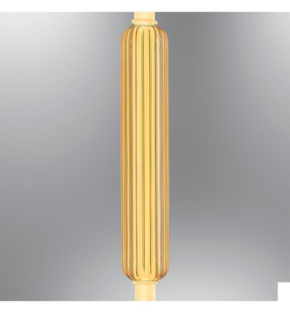 Lustre, bronze, CORPS EN MÉTAL, capuchon en verre