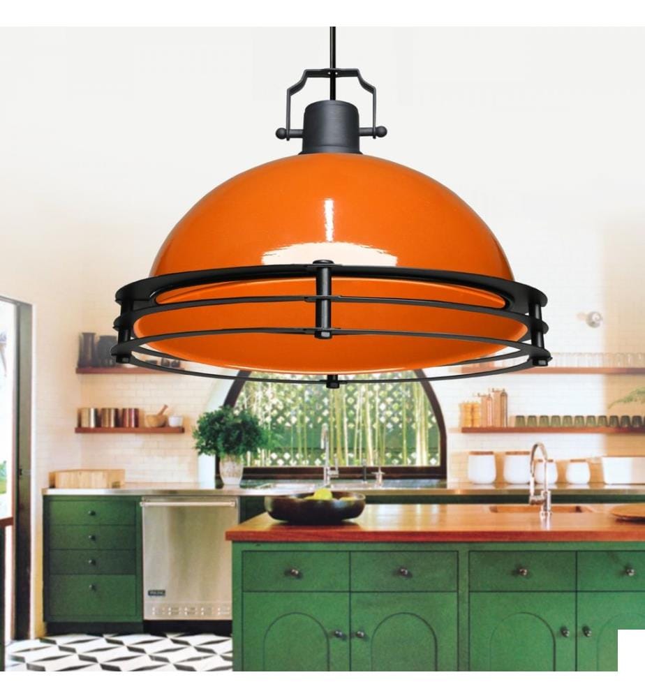 Lustre, orange, 100 % MÉTAL