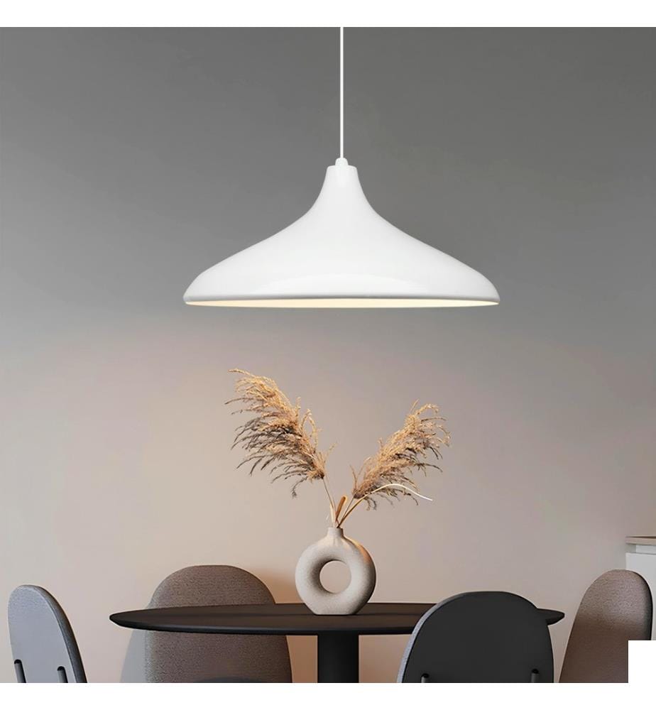 Lustre, blanc, CORPS EN MÉTAL