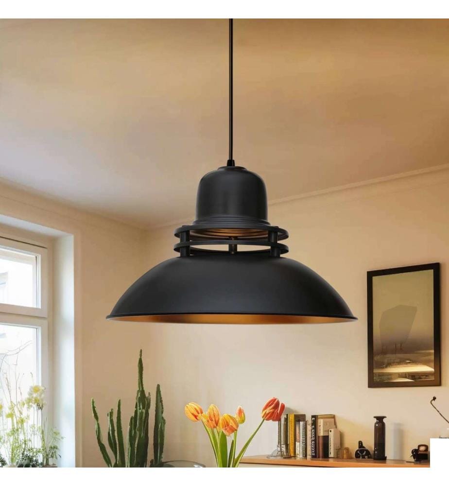 Lustre, noir, CORPS EN MÉTAL