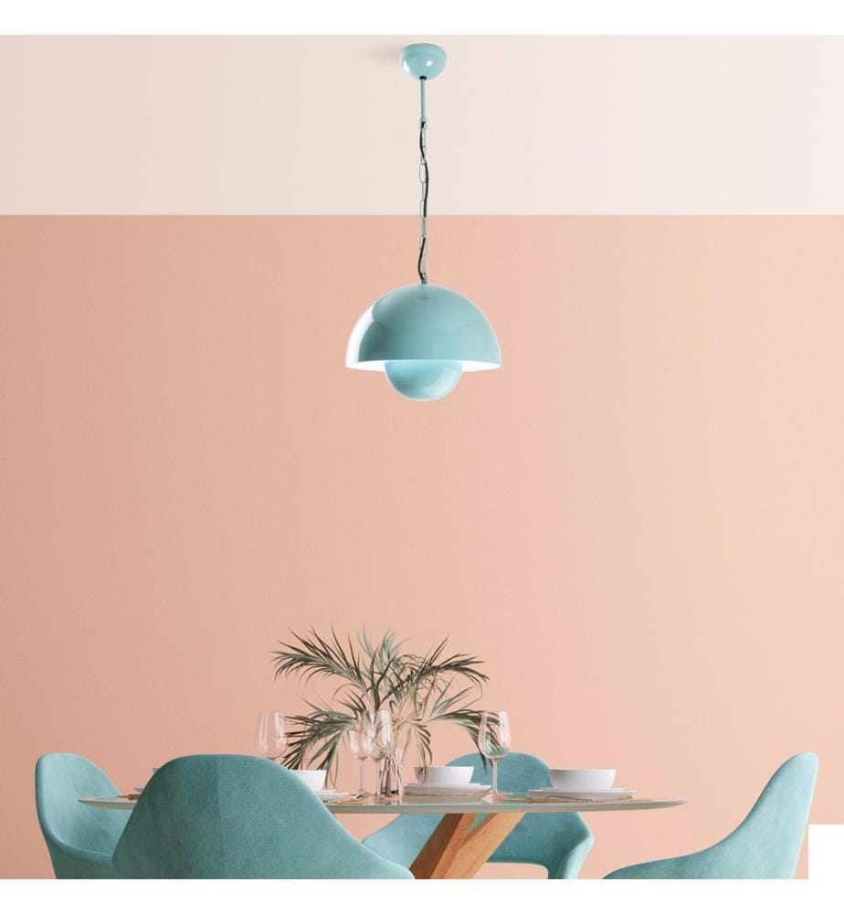 Lustre, turquoise, CORPS EN MÉTAL