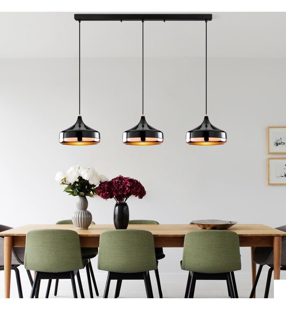 Lustre, noir, CORPS EN MÉTAL