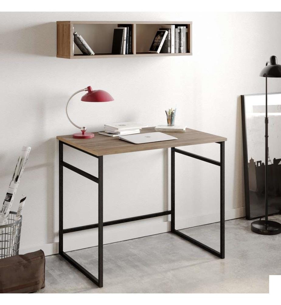 Bureau d'étude, noyer noir, panneau de particules mélaminé