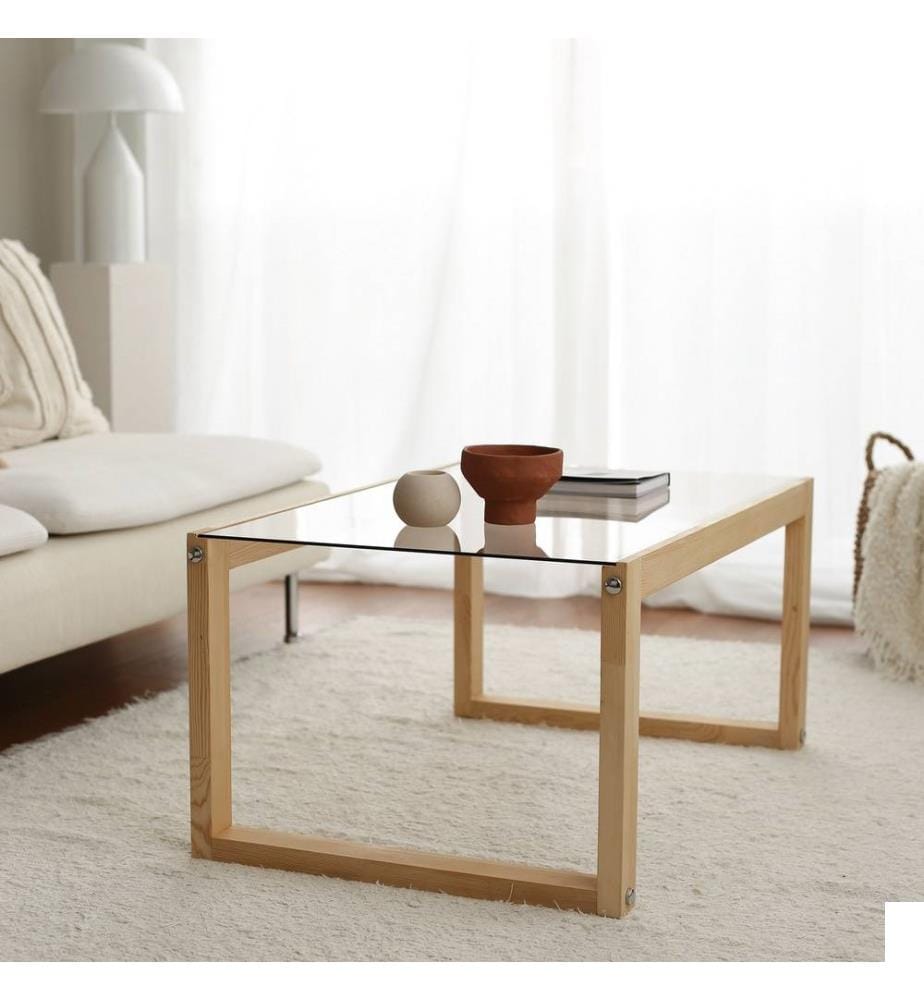 Table basse, Naturel, Pin massif