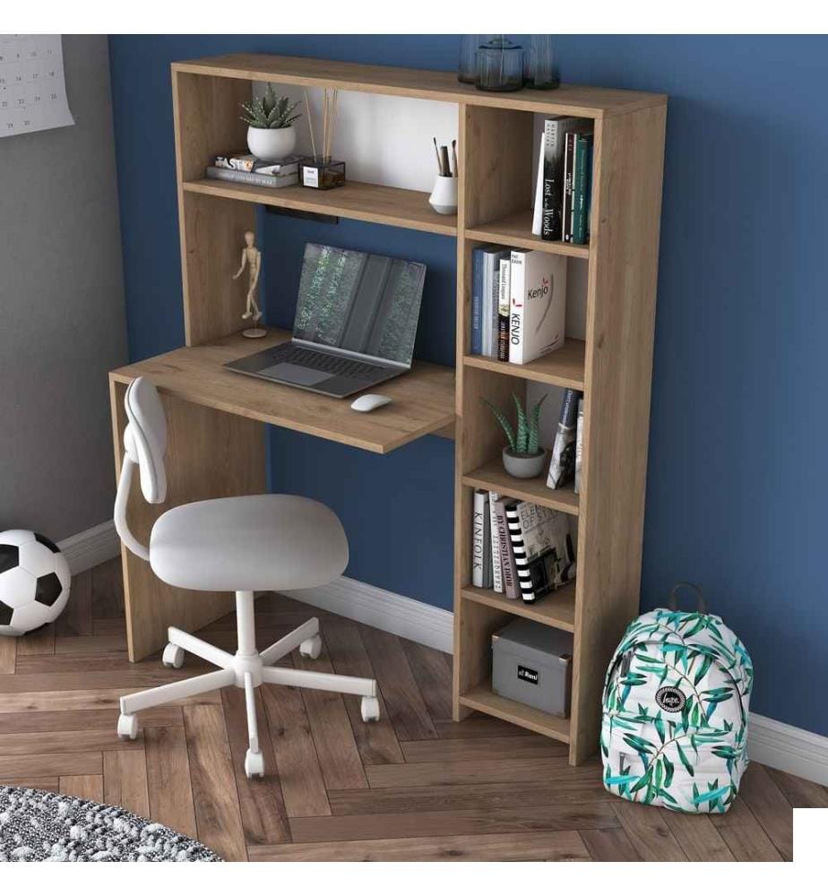 Bureau d'étude, chêne, panneau de particules mélaminé