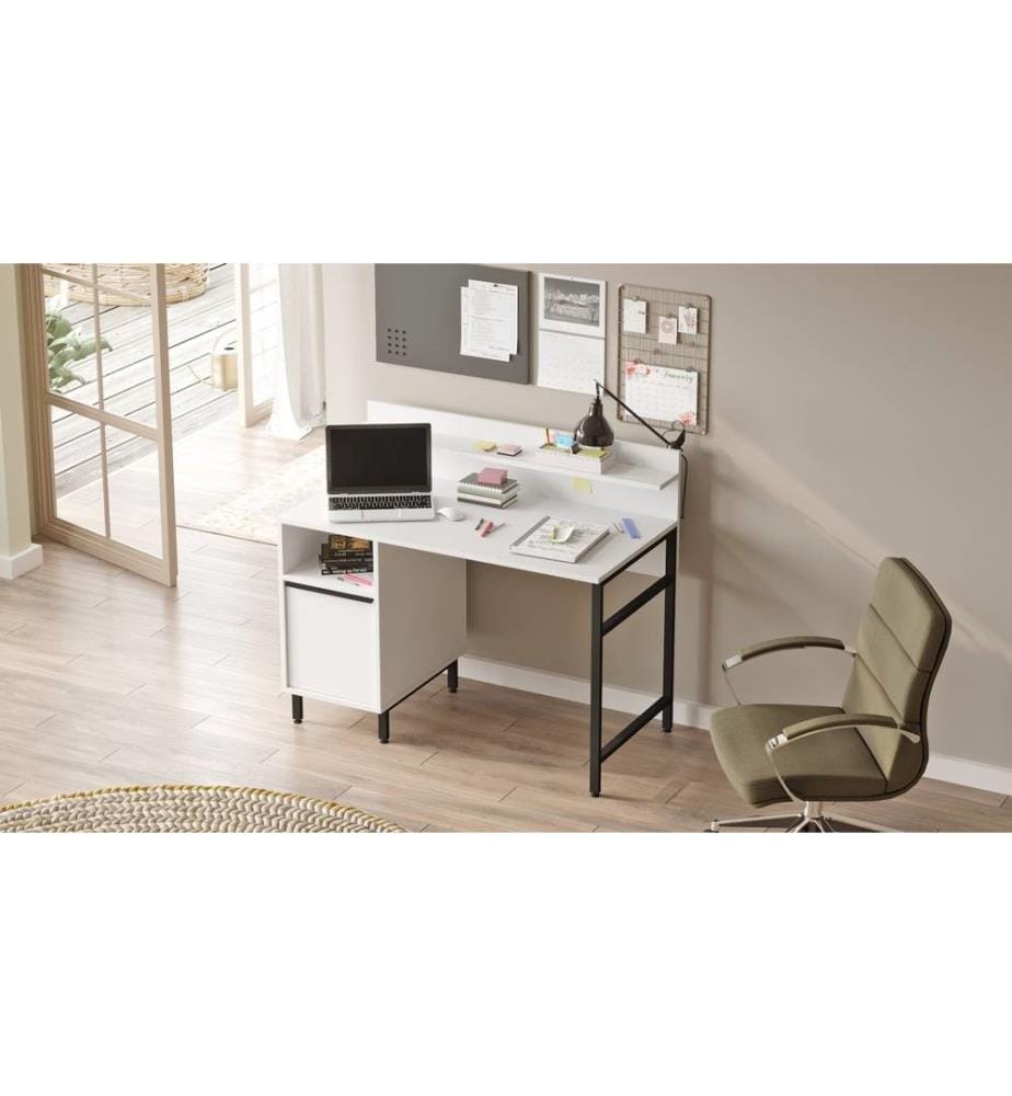 Bureau d'étude, blanc, panneau de particules mélaminé