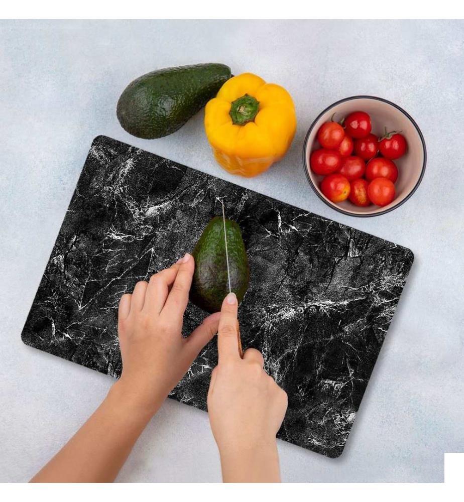 Planche à découper, multicolore, 100 % VERRE TEMPÉRÉ (épaisseur : 4 mm)