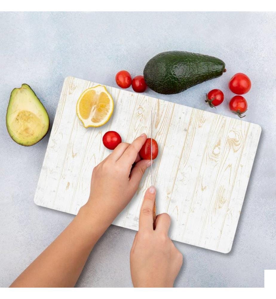 Planche à découper, multicolore, 100 % VERRE TEMPÉRÉ (épaisseur : 4 mm)