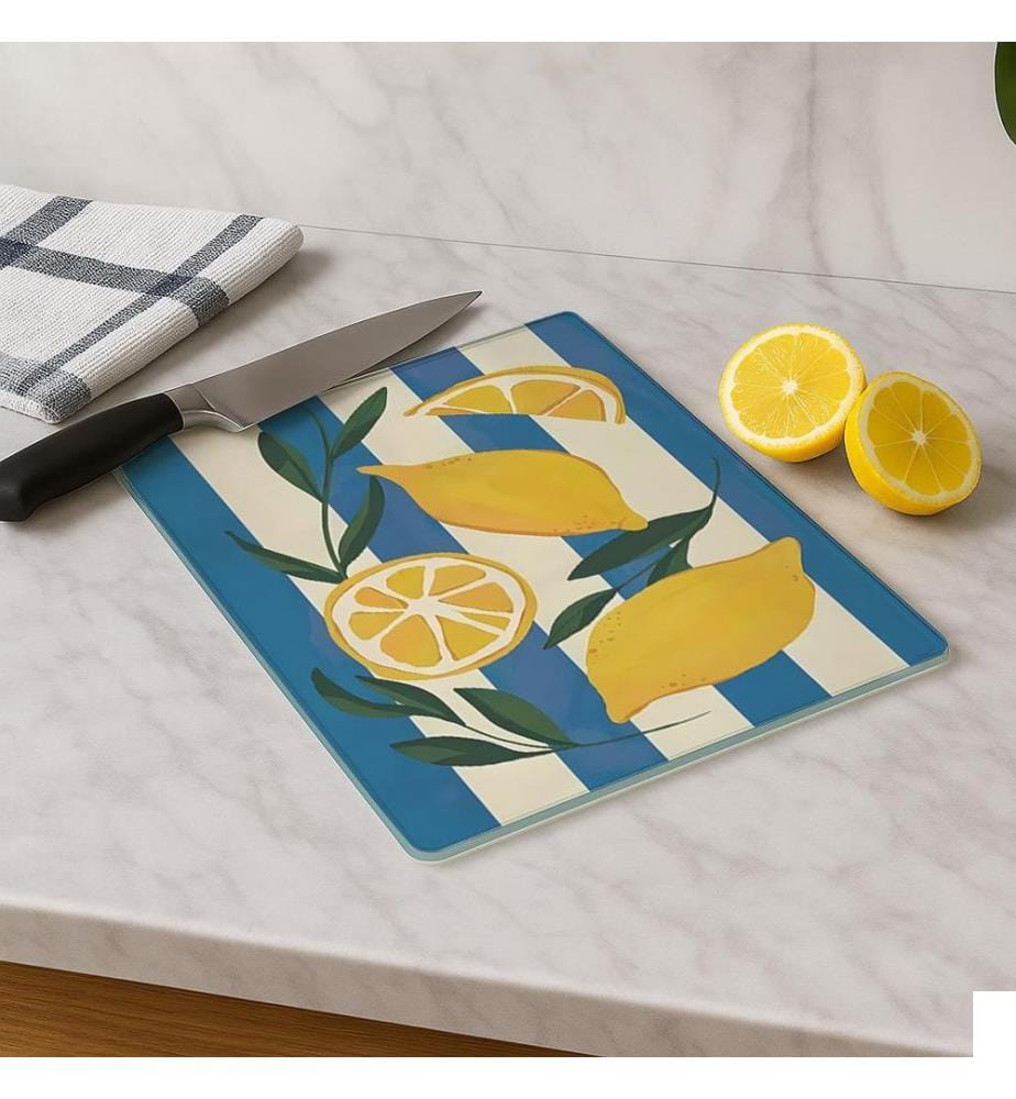 Planche à découper, multicolore, 100 % VERRE TEMPÉRÉ (épaisseur : 4 mm)