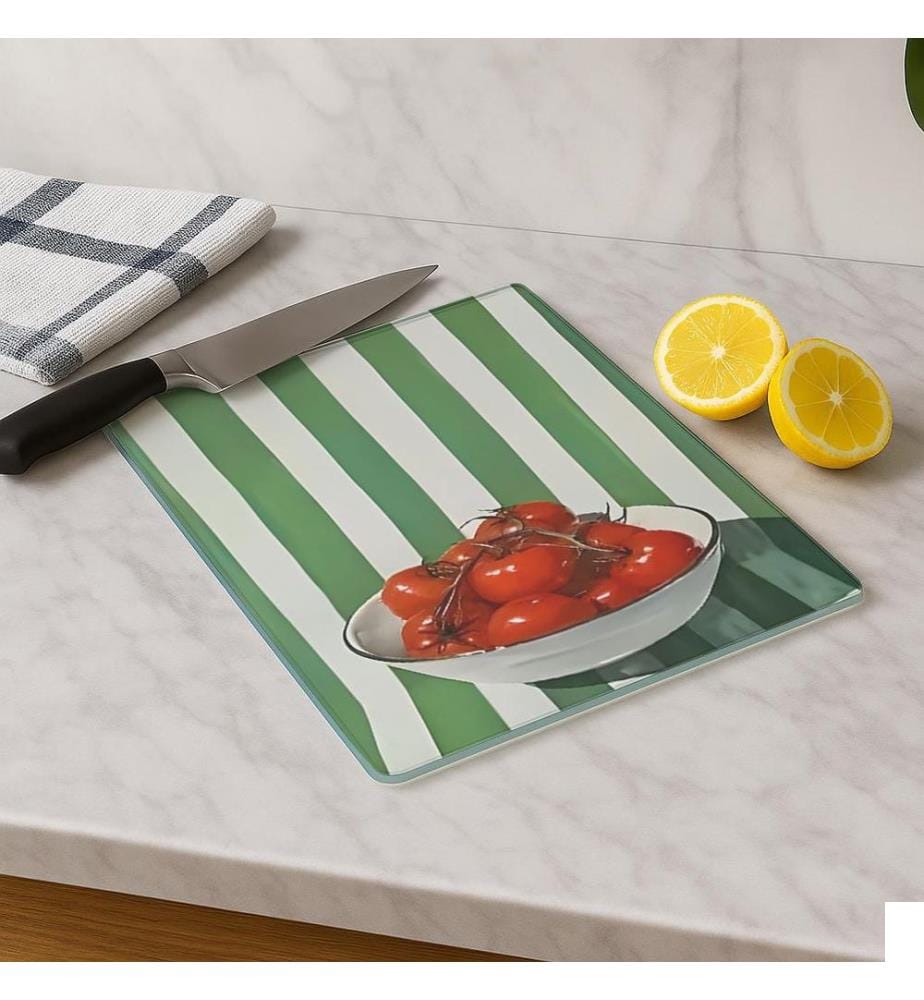 Planche à découper, multicolore, 100 % VERRE TEMPÉRÉ (épaisseur : 4 mm)