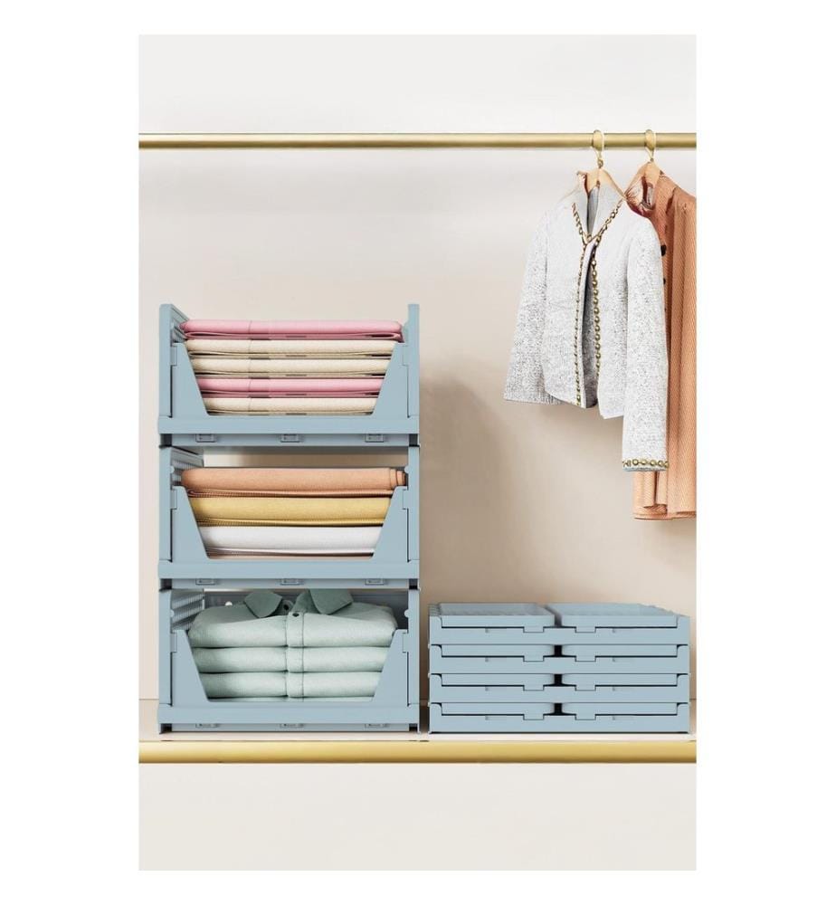 Étagère multifonctionnelle, 100 % plastique, bleu clair