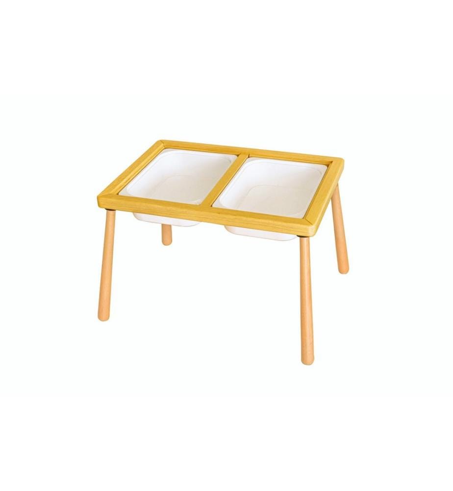 Table enfant, blanc, pin