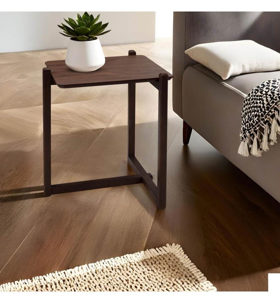 Table d'appoint, Noyer, Panneau de particules mélaminé