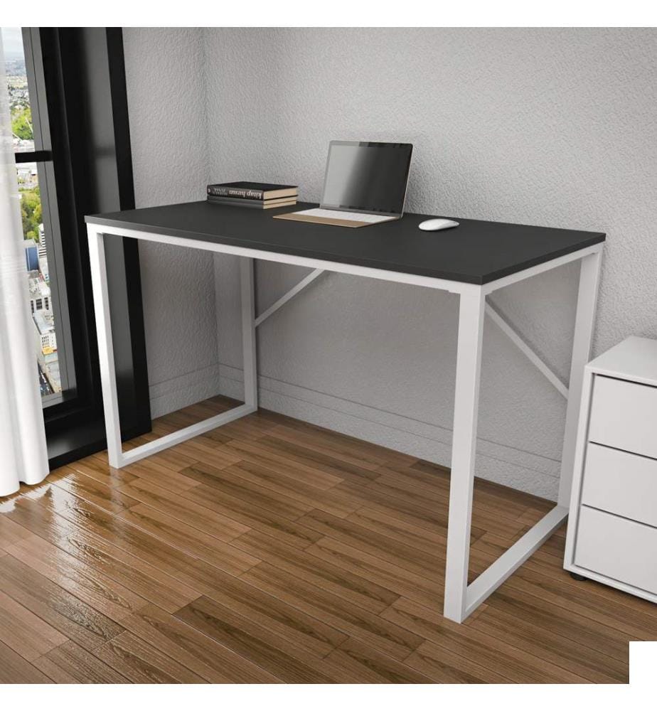 Blanc, Anthracite, Tables Basses, 74X120X60 cm, Assiette De Particules À Revêtement En Mélamine
