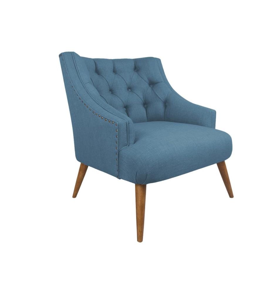 Bleu Nocturne, Chaise Bistro, Bois Cadre Massif